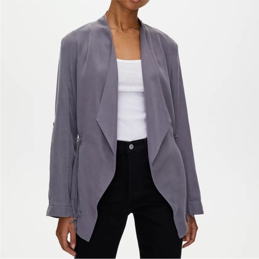 Babaton Mineral Gray Women's Calypso Blazer 100% Lyocell